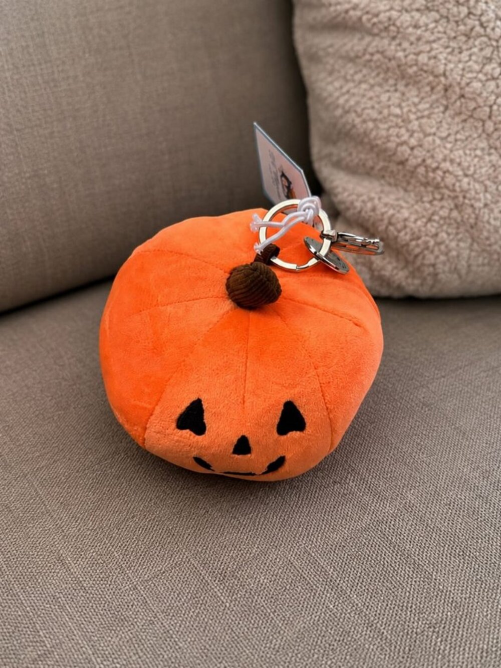 Jellycat Pumpkin Plush Keychain – Halloween Bag Charm NWT